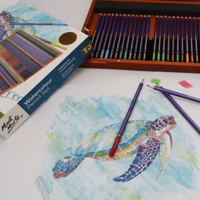 mont marte watercolour pencil box set premium 72pc 6 Art Supplies Store Online Pakistan