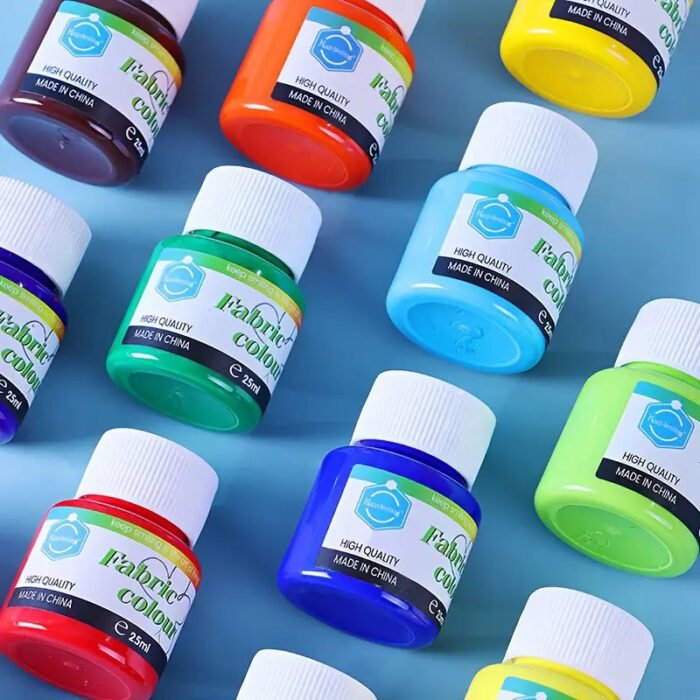 permanent fabric paint jar set of 12 pakistan Art Supplies Store Online Pakistan