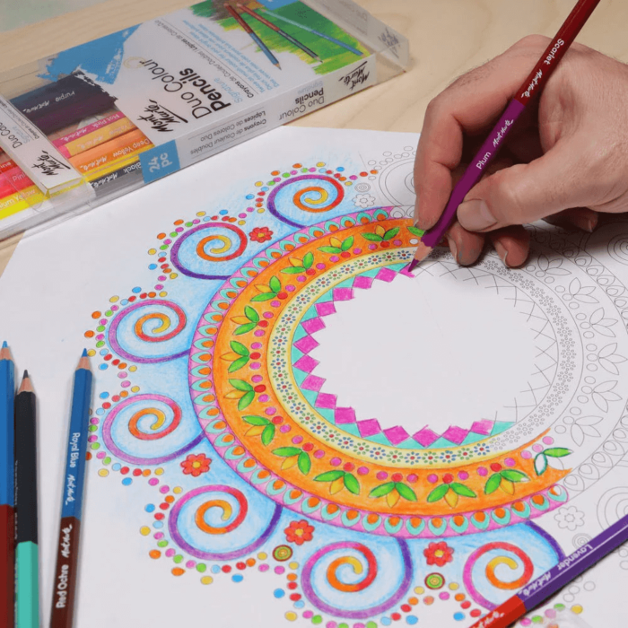 mont marte duo colour pencils signature 24pc 4 Art Supplies Store Online Pakistan