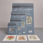 Gold Star Spiral Mix Media Pad for Acrylic, Watercolor, and Pencil Artwork in Pakistan