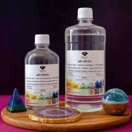 Epoxy Resin and Hardener Crystal Clear 1.5kg Pack for Resin Art, Crafts, and Tabletops in Pakistan