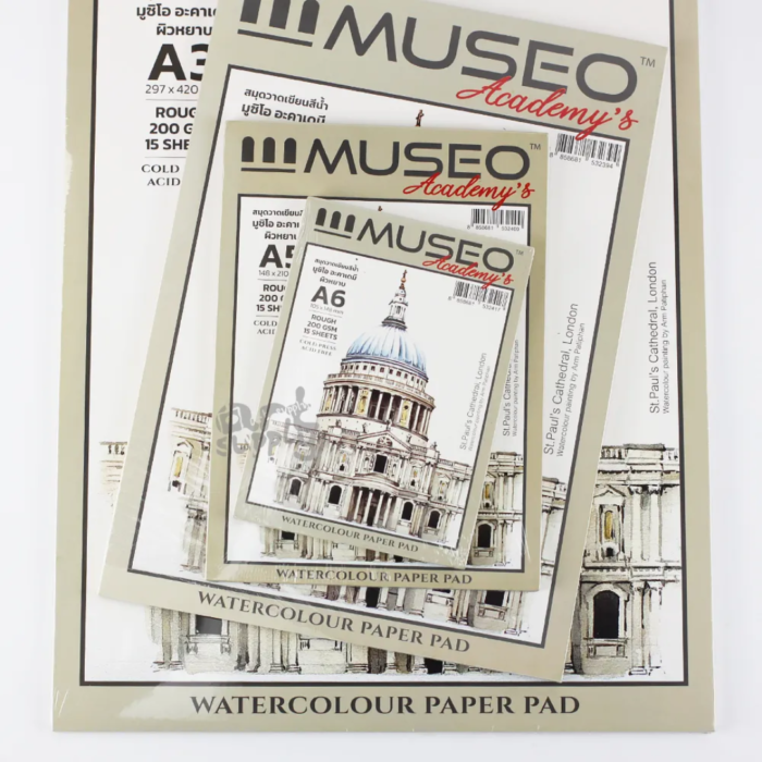 MUSEO Academy’s Watercolor Paper Pad – Cold Press 200Gsm - Image 2