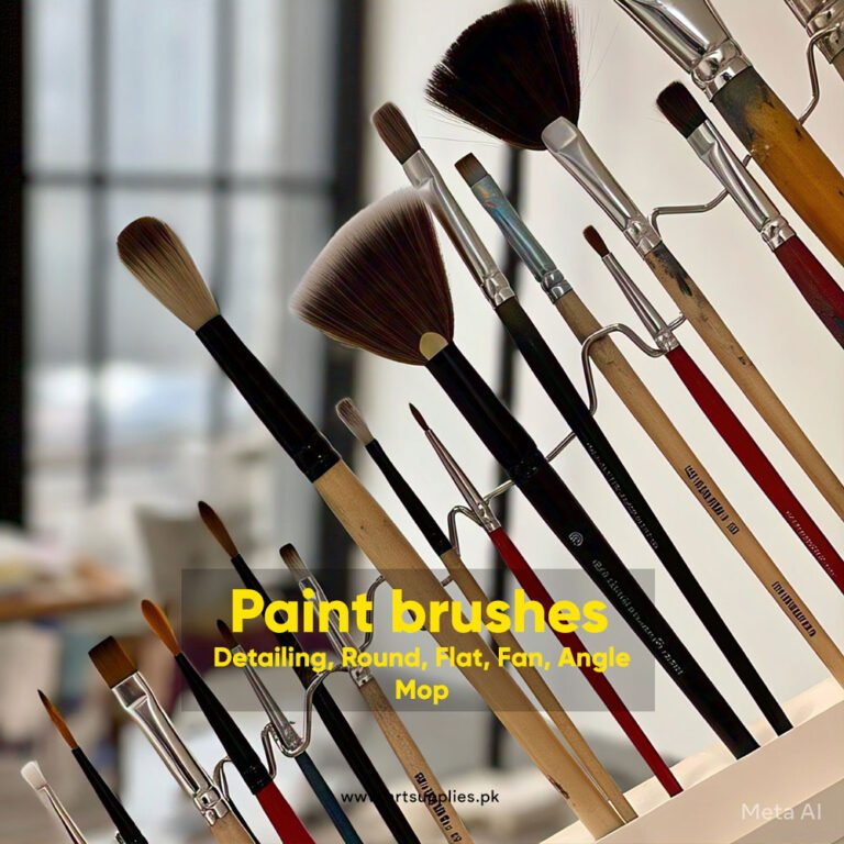 paint brushes board wide range available at art supplies store Art Supplies Store Online Pakistan