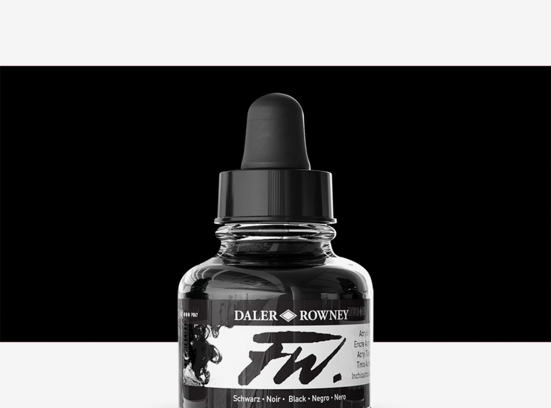 Daler Rowney Fw Acrylic Ink Black – 30ml