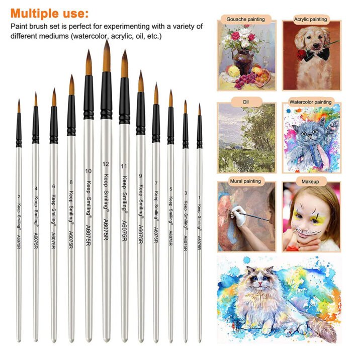 Round Paint brushes in different sizes Art Supplies Store Online Pakistan