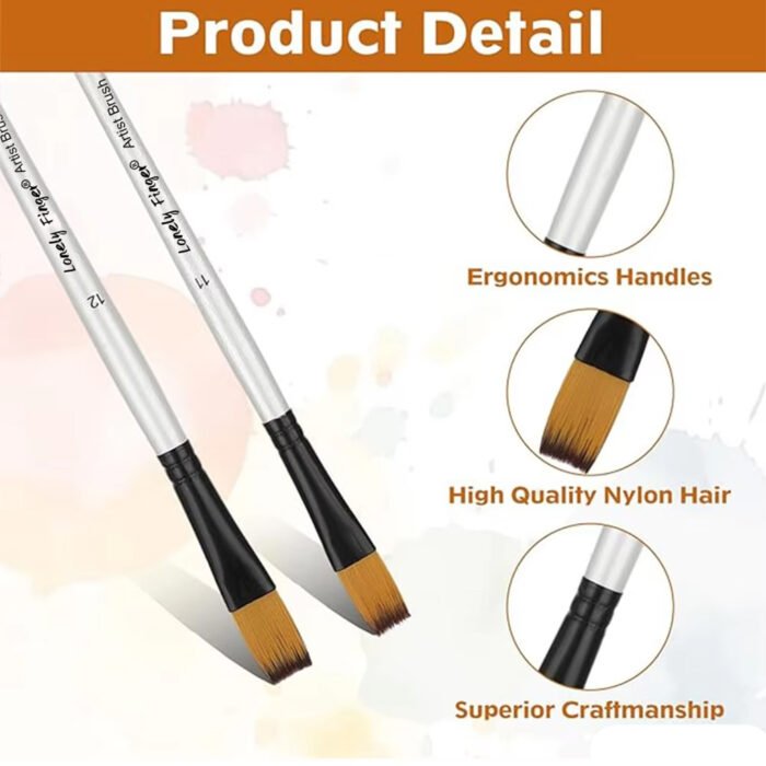 fine quality flat brushes Art Supplies Store Online Pakistan