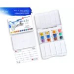 White Nights Artist Watercolor set of 12 Full Pans Urban Landscape ThemePlastic Box