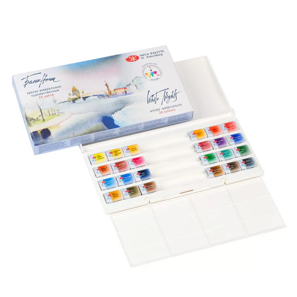 ArtistWatercolorsetof24FullPansPlasticBox Art Supplies Store Online Pakistan