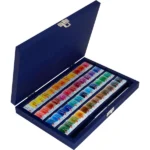 White Nights Artist Watercolor set of 48 Full Pans + Brush Wooden Box