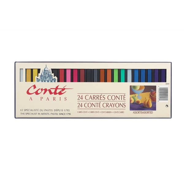 Conte-a-Paris-Colour-Pastel-Carres---Set-of-24-Assorted-Color Conte a Paris Colour Pastel Carres Set of 24 Assorted Color Art Supplies Store Online Pakistan