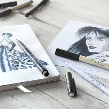 Faber Castell Pitt Artist Pen Soft Brush – Set of 4