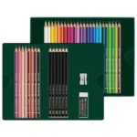 Faber Castell Polychromos & Pitt Graphite Matt Gift Set 40pcs