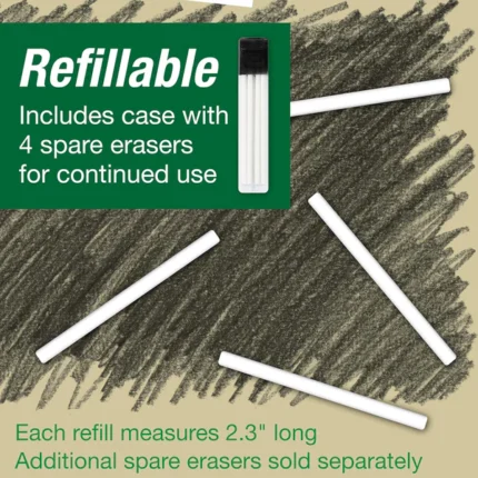 Faber-Castell Precision Eraser Pen & 4 Count Refill Set