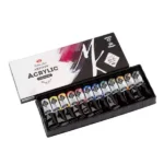Master class Extra Fine Artist Acrylic Paints Set Of 12 18ml - Image 3