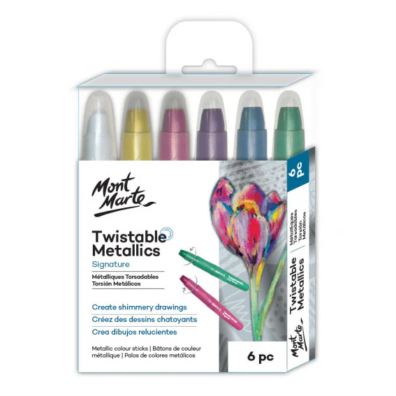 Mont Marte Signature Twistable Metallics 6pc