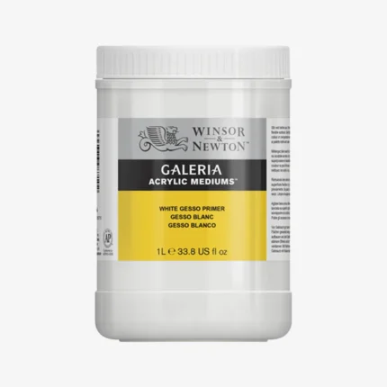 Winsor Newton Acrylic White Gesso Primer Medium 1 Ltr