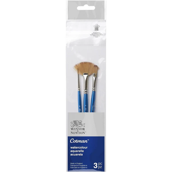 Winsor Newton Cotman Series 111 Watercolour Brush Pack Short Handle Pack of 3 5390608 Art Supplies Store Online Pakistan