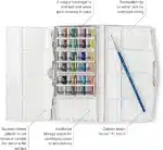 Winsor Newton Cotman Water Colour Box 24 Half Pans - Image 3