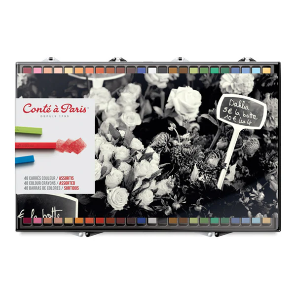 conte-a-paris-crayons-assorted-colors-set-of-48 conte a paris crayons assorted colors set of 48 Art Supplies Store Online Pakistan