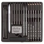 Cretacolor Black Tin Box Charcoal & Drawing Set 20pcs Set - Image 3