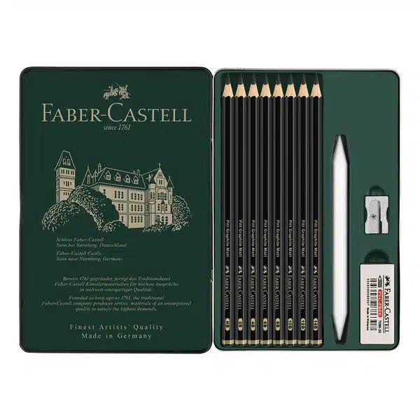 Faber Castell Pitt Graphite Matt Pencil Set of 11 Faber Castell Pitt Graphite Matt Pencil Set of 11