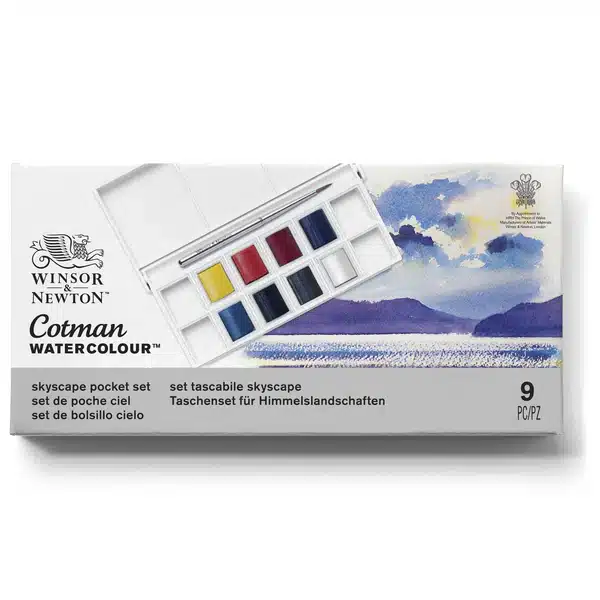 Winsor Newton Cotman Water Colour 8 Half Pen Skyscape Pocket Set 4 Winsor Newton Cotman Water Colour 8 Half Pen Skyscape Pocket Set - Image 1
