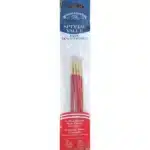 Winsor & Newton High Quality Round Pure Red Sable Value Pack of 3 pc (No. 00,0,1)