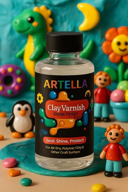 artella clay varnish gloss for air dry and polymer