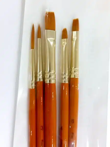 Daler Rowney Simply Gold Taklon Acrylic Brush Set Of 5 Pcs