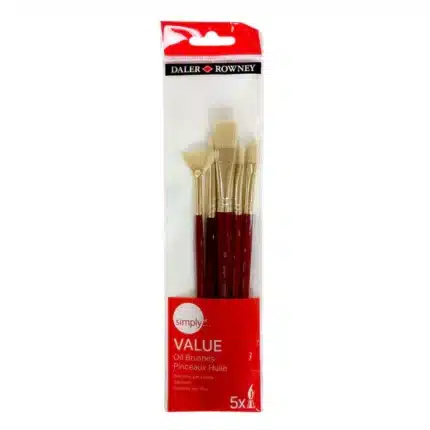 Daler Rowney Simply Oil Brush Set Of 5 Pcs