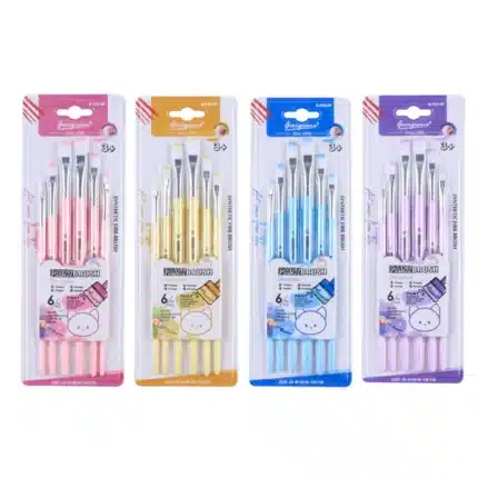 Giorgione Flat Shape Paint Brush Set – 6 Pcs