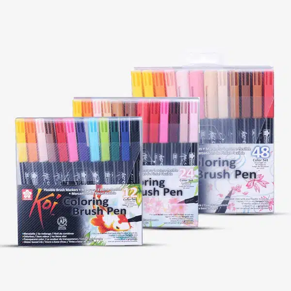 Sakura Koi Coloring Brush Pen Marker Set 4 Sakura Koi Coloring Brush Pen Marker Set - Image 1