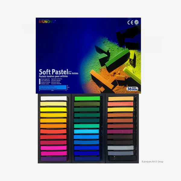 mungyo-soft-pastels-set-of-36-pieces Mungyo Soft Pastels Colour Set Of 36 Pieces - Image 1