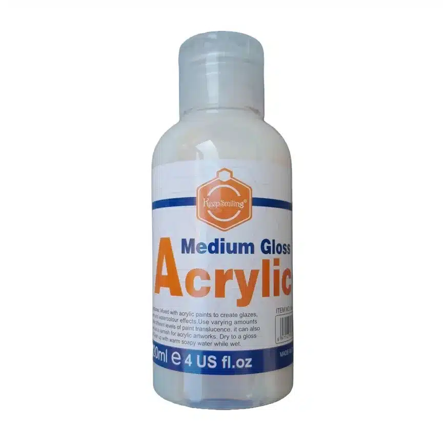yPb79HHyXuIeHjOQLjhbuHAEEevGO0A67Lko2Ua7 Keep Smiling Acrylic Medium Gloss 120mL - Image 1