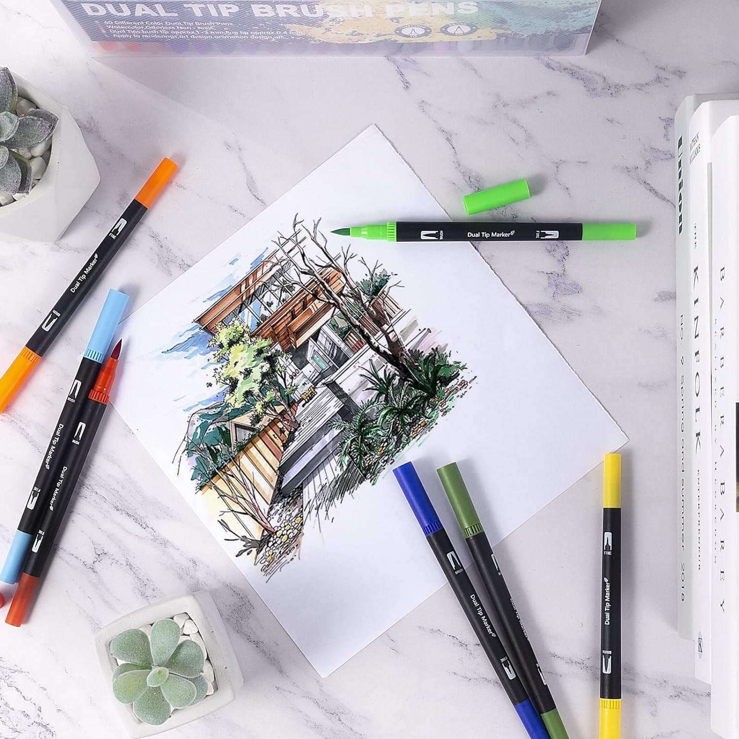 Giorgione Signature Dual Tip Watercolor Brush Pen Art Supplies Store Online Pakistan