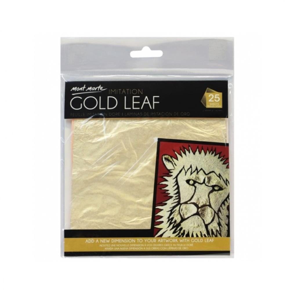 Imitation Gold Leaf 14x14cm 25 Sheet Imitation Gold Leaf 14x14cm 25 Sheet