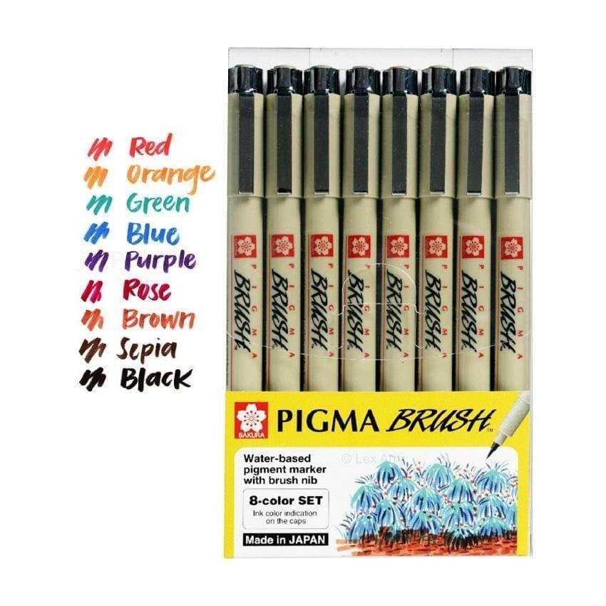 Sakura Pigma Color Brush Pen Pack Sakura Pigma Color Brush Pen Pack