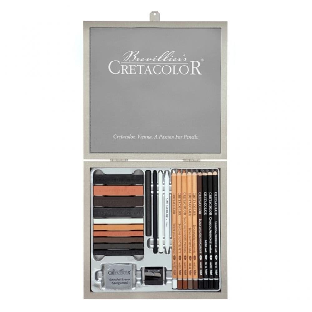 Cretacolor Passion Selection Drawing Set of 25 in Wooden Box Cretacolor Passion Selection Drawing Set of 25 in Wooden Box