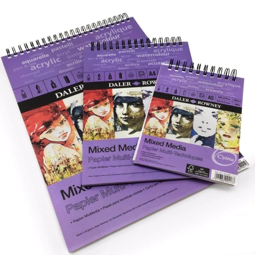 Daler Rowney Mixed Media Spiral Sketchbook 30 Pages 280gsm