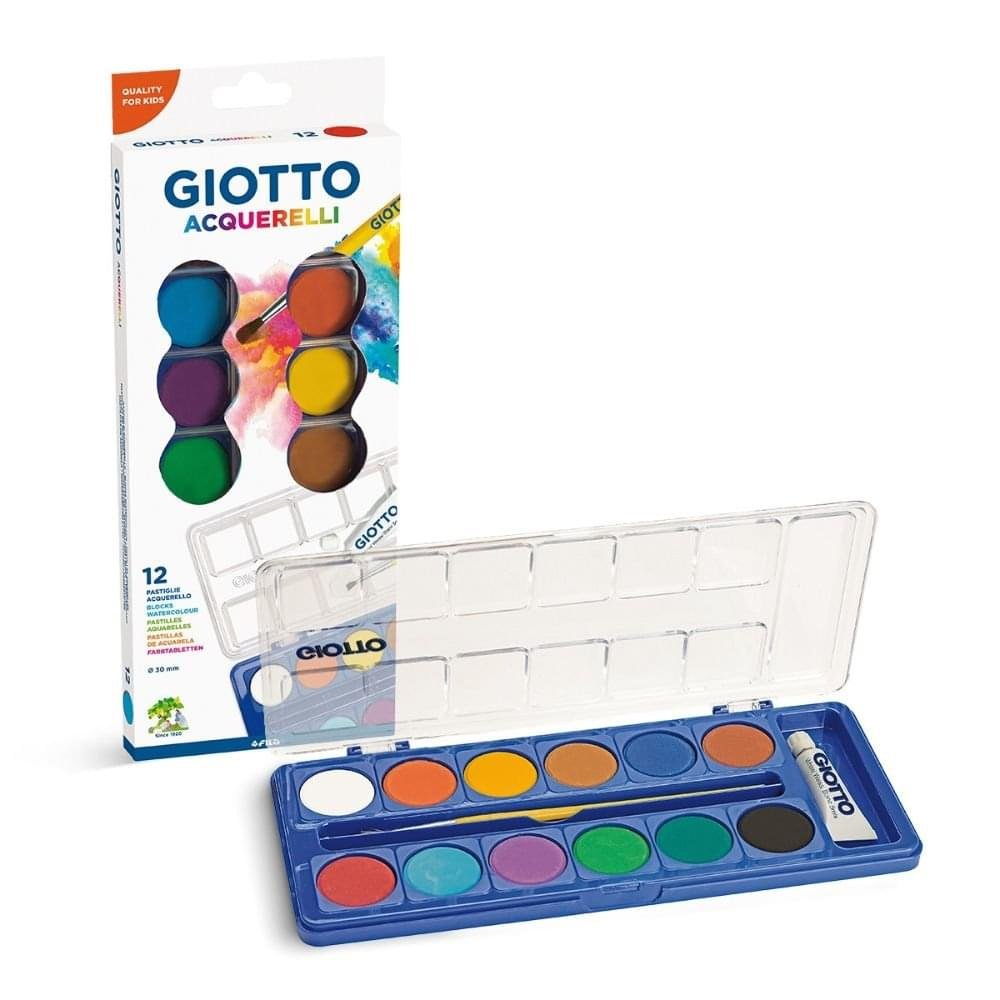 Giotto Watercolor Cake Set of 12 Pcs Giotto Watercolor Cake Set of 12 Pcs