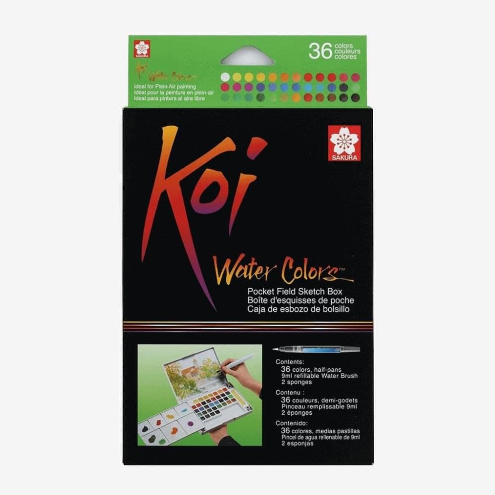 Sakura Koi Watercolor Set Of 36 (3) Sakura Koi Watercolor Set 24 Pieces