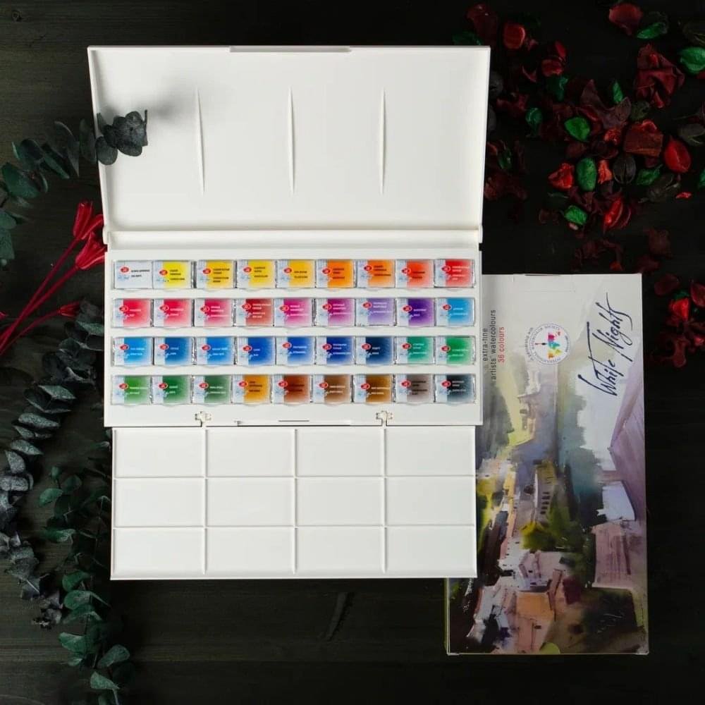 White Nights Artists Watercolor Set Of 36 Full Pans White Nights Artists Watercolor Set Of 36 Full Pans