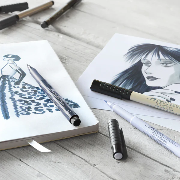 Faber Castell Pitt Artist Pen Soft Brush – Set of 4